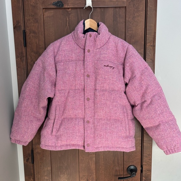 Madhappy Other - NWT Madhappy X Harris Tweed Puffer Jacket Violet SZ M Unisex 100% Wool Duck Down